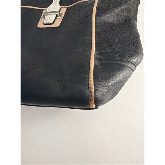Coach Vintage Black Tote HandBag Black Leather Taylor Spectator F26132 purse - Picture 11 of 12